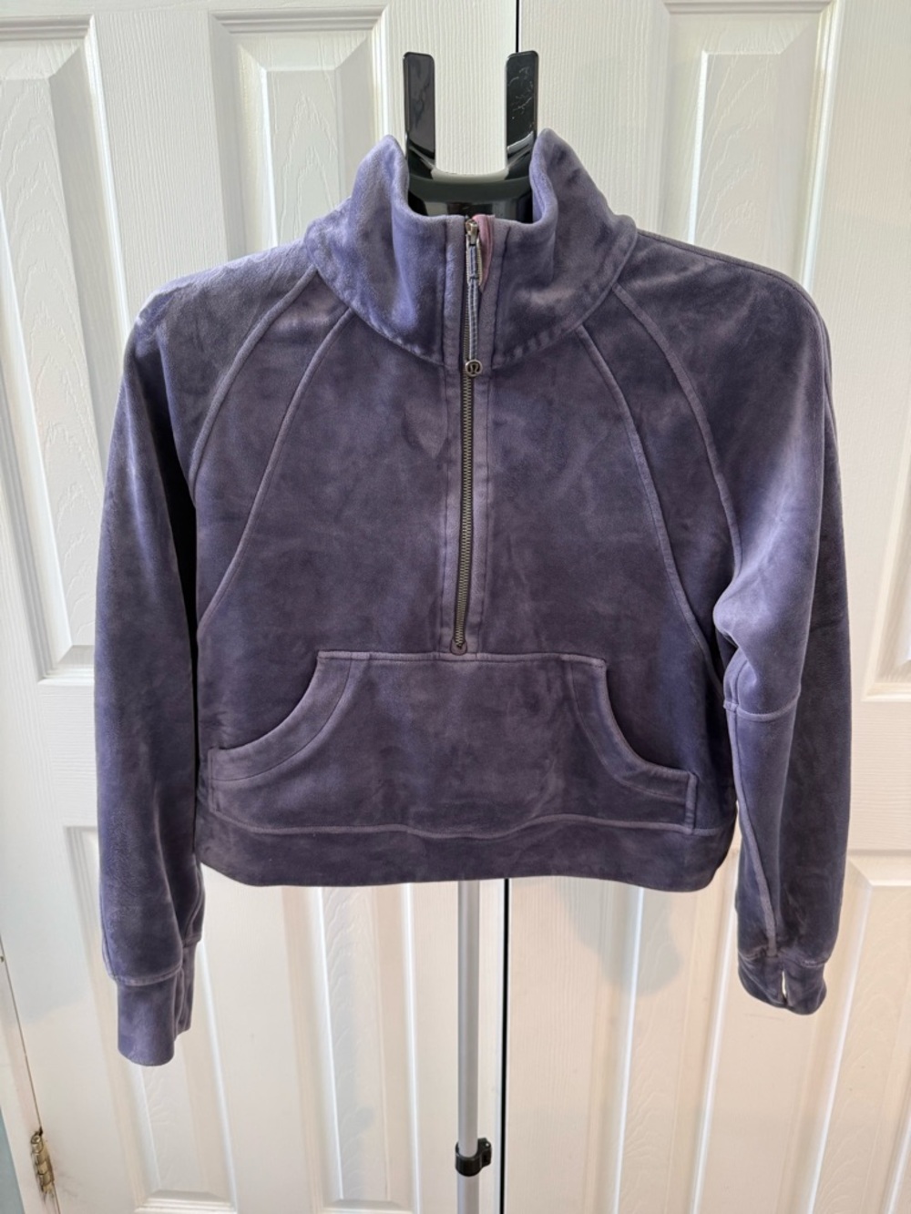 Lululemon Scuba Oversized Funnel-Neck Half Zip Velvet - Nightfall Color